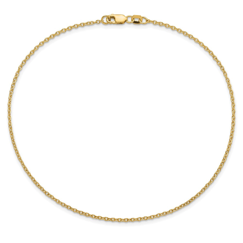 14k 1.4mm Forzantine Cable Chain Bracelet (1.65 grams)