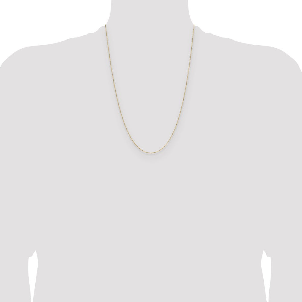 14k .8mm Forzantine Cable Chain (1.10 grams)