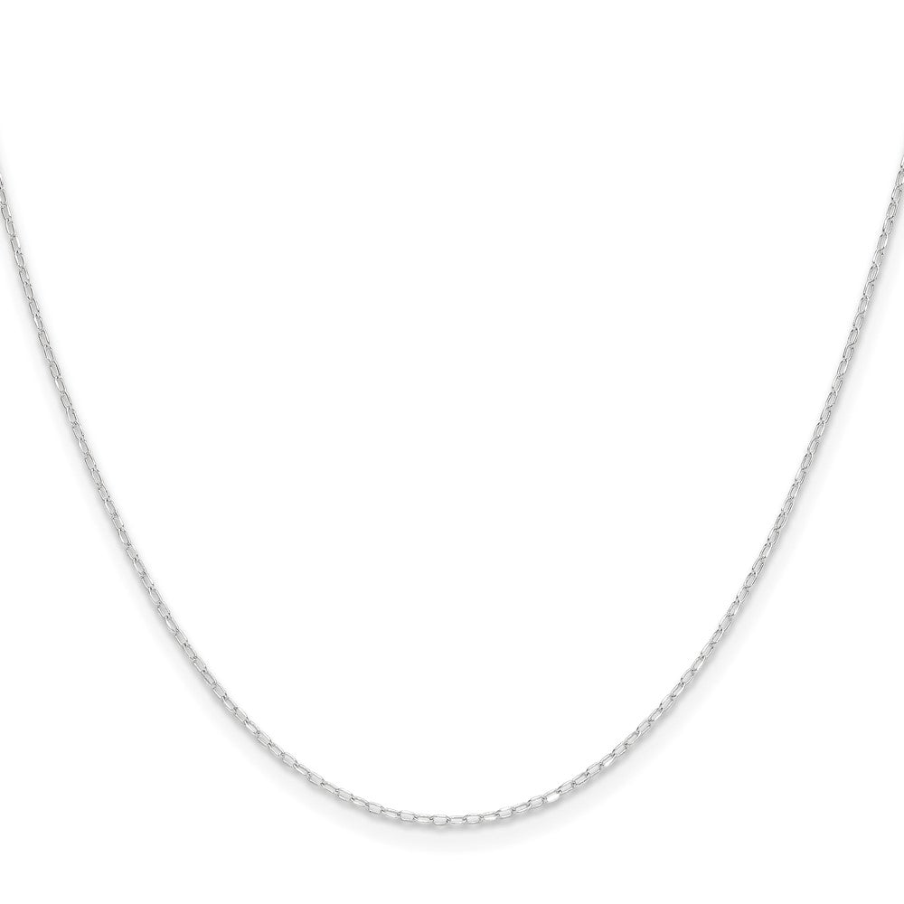 14k White Gold .8mm D/C Forzantine Cable Chain (1.09 grams)