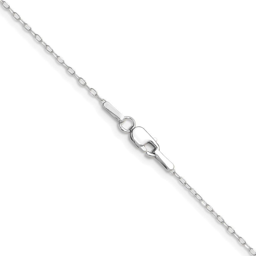14k White Gold .8mm D/C Forzantine Cable Chain (1.09 grams)