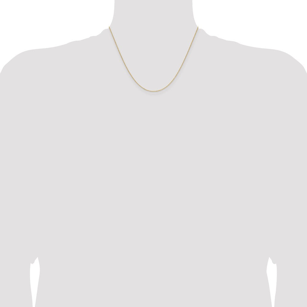 14k 1.0mm D/C Forzantine Cable Chain (1.49 grams)