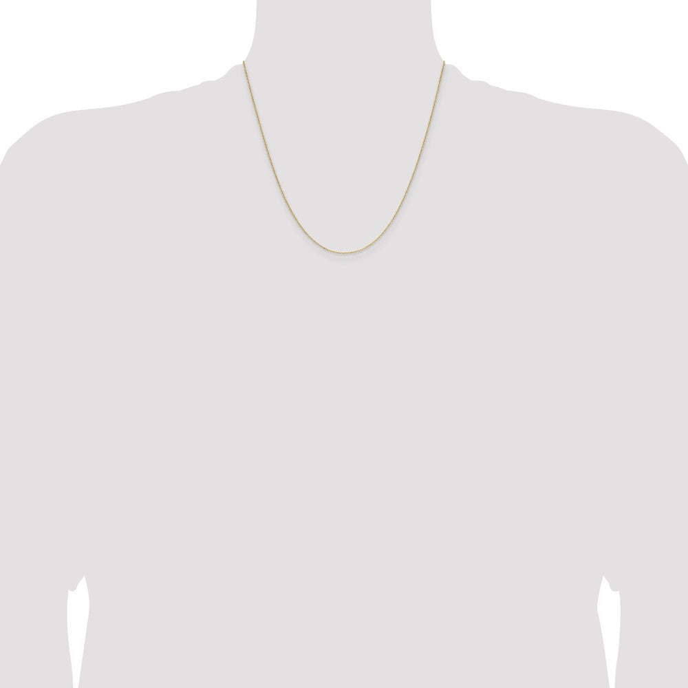 14k 1.0mm D/C Forzantine Cable Chain (1.49 grams)