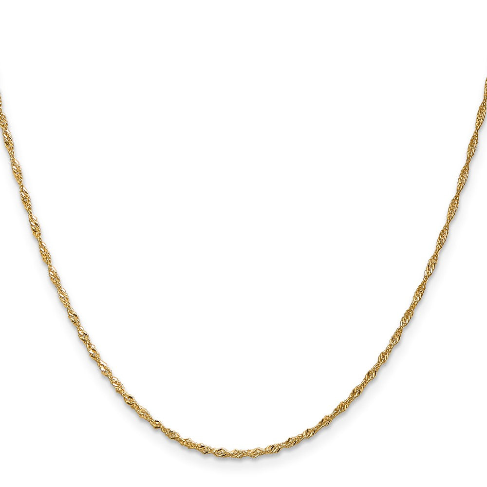 14k 1.4mm Singapore Chain (1.35 grams)