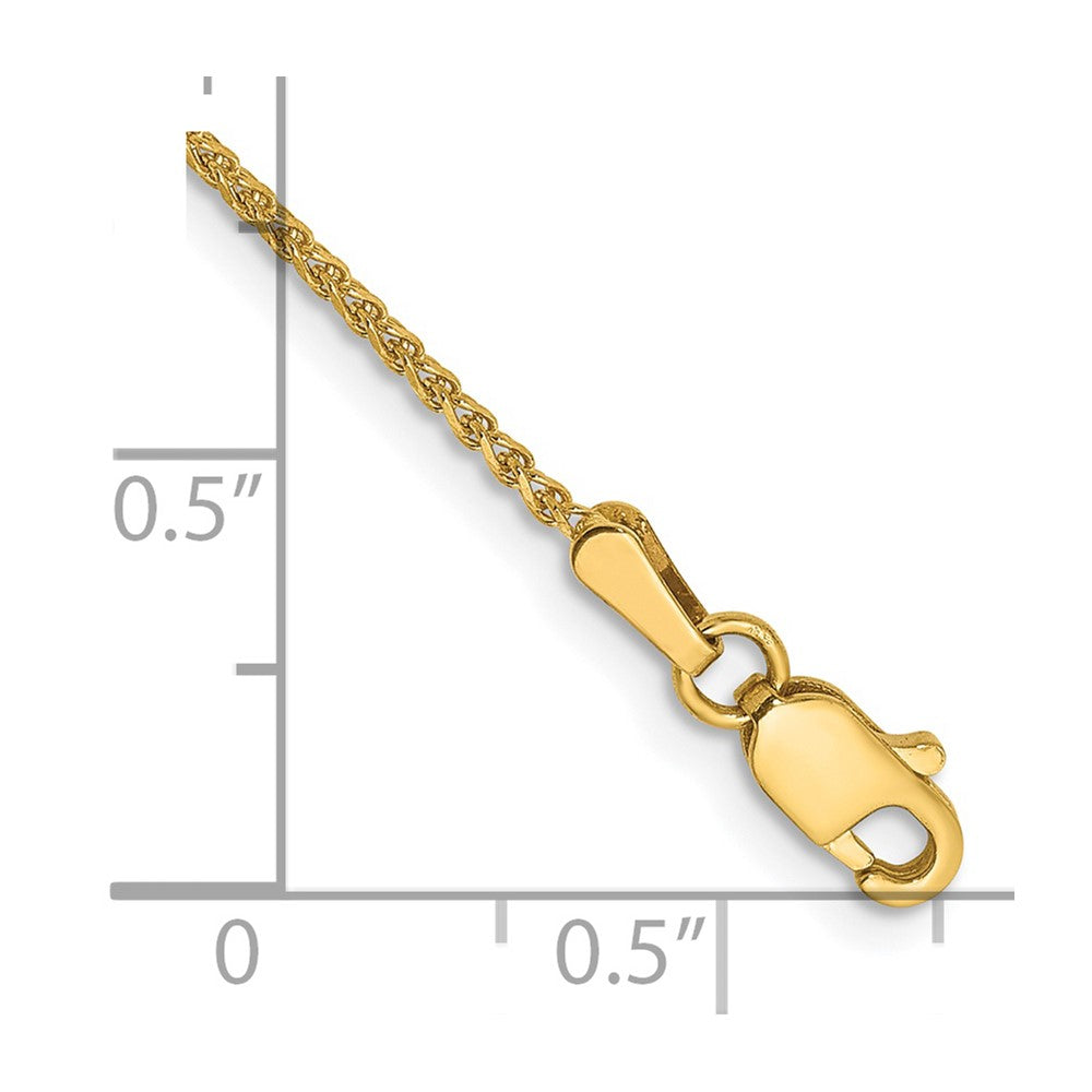 14k 1.25mm D/C Spiga Chain Bracelet (1.42 grams)