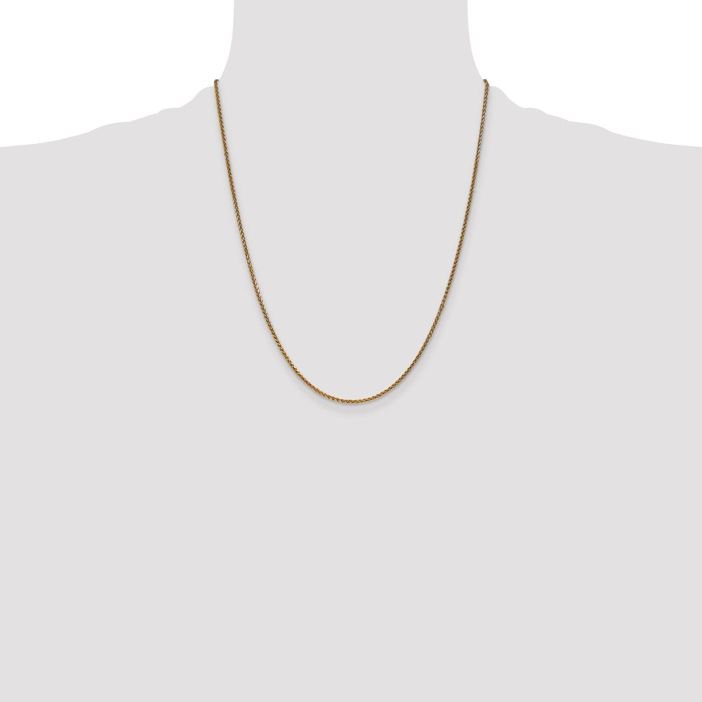 14k 1.7mm D/C Spiga Chain (4.50 grams)