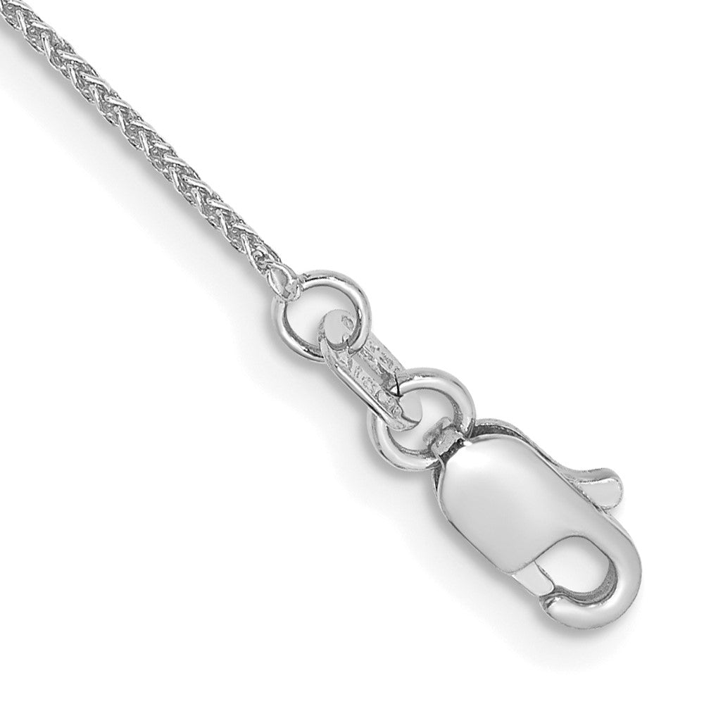 14k WG .85mm Spiga Chain Bracelet (0.93 grams)