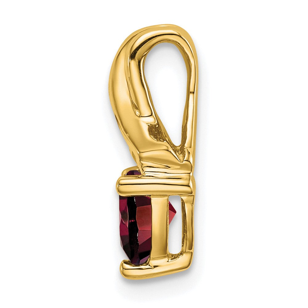 14k Trillion Garnet and Diamond Pendant (1.45 grams)