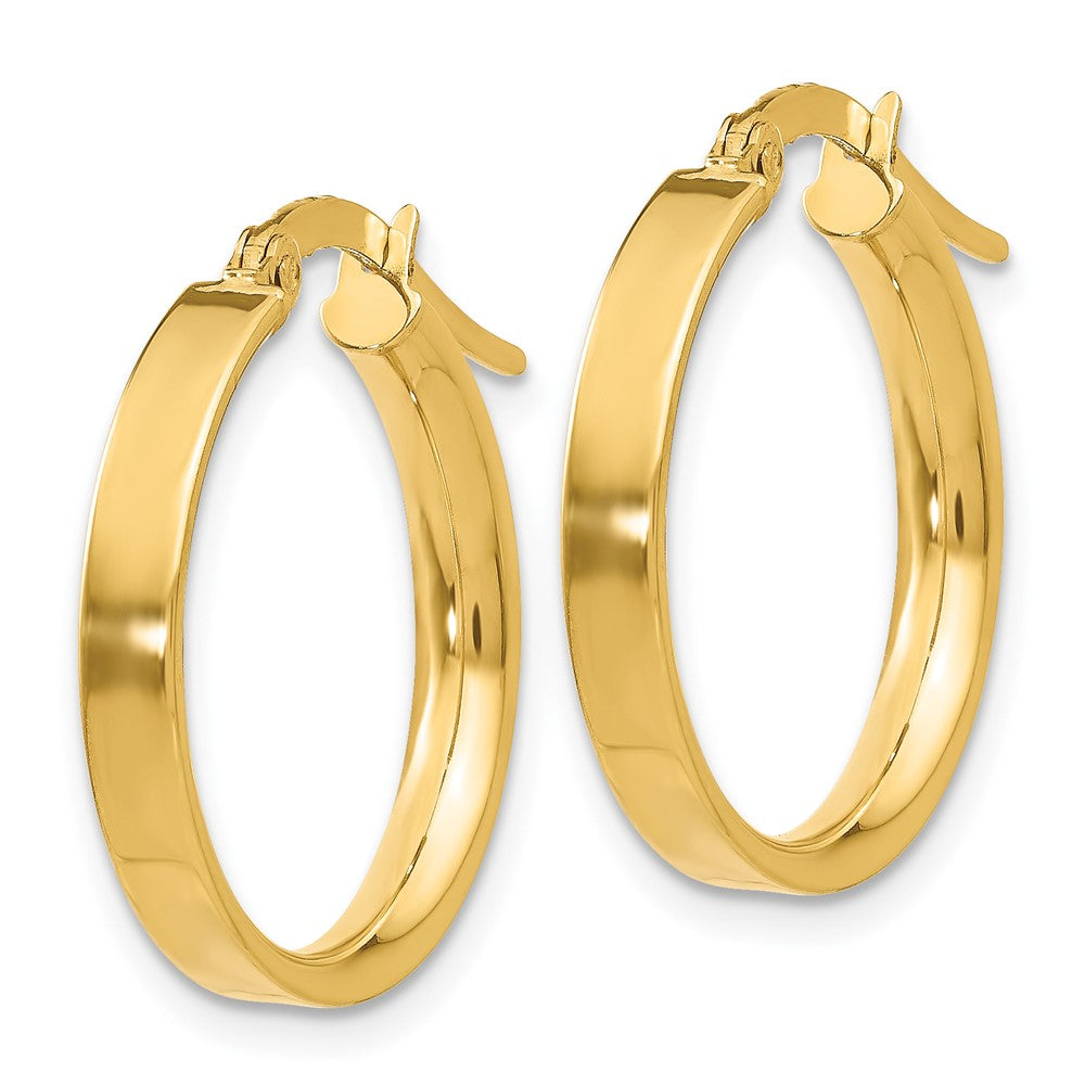 14k Yellow Gold 19 mm Small Hoop Earrings