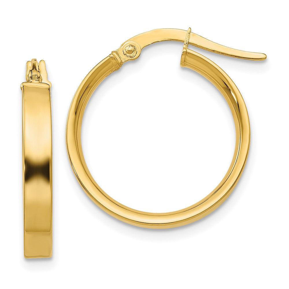 14k Yellow Gold 19 mm Small Hoop Earrings