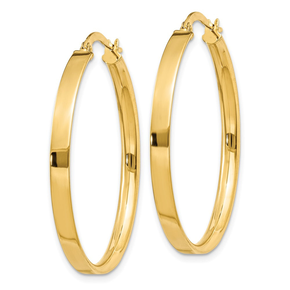 14k Yellow Gold 32.5 mm XL Hoop Earrings (2.7 grams)