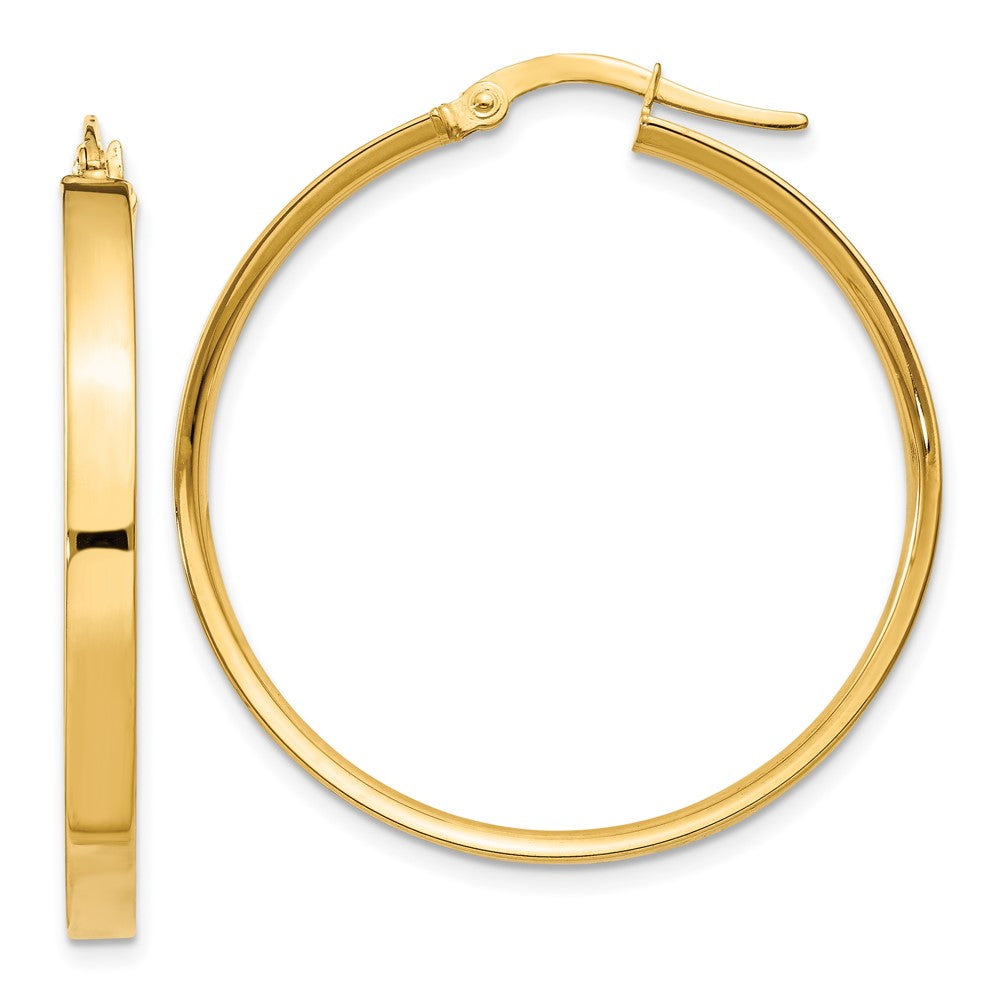 14k Yellow Gold 32.5 mm XL Hoop Earrings (2.7 grams)