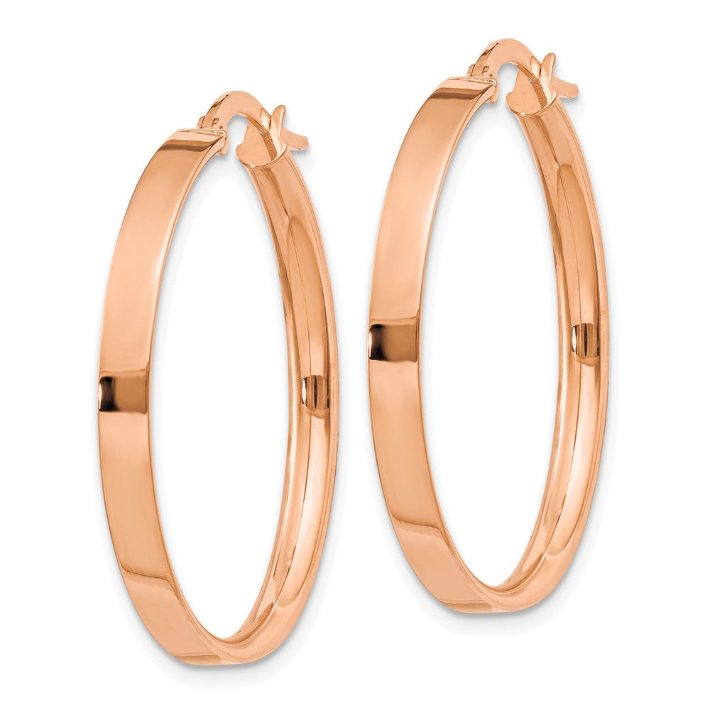 14k Rose Gold 29 mm Large Hoop Earrings