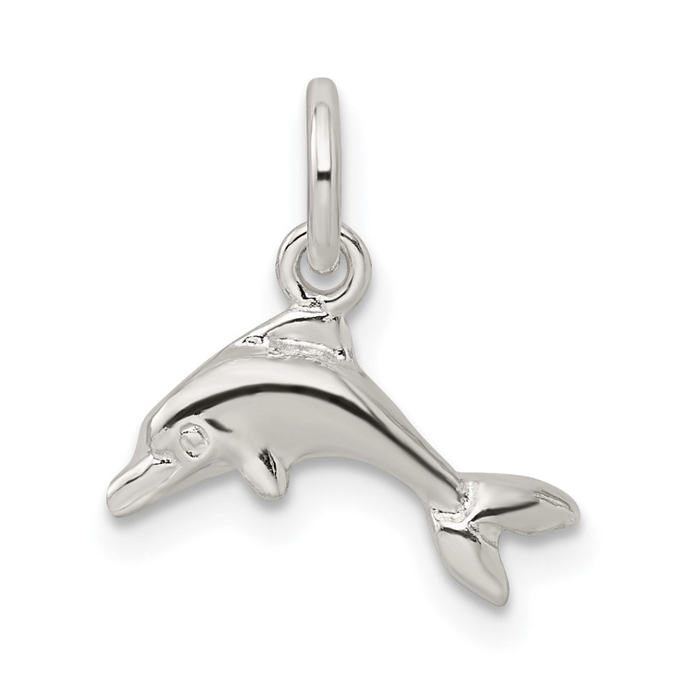 Sterling Silver Dolphin Charm (0.68 grams)