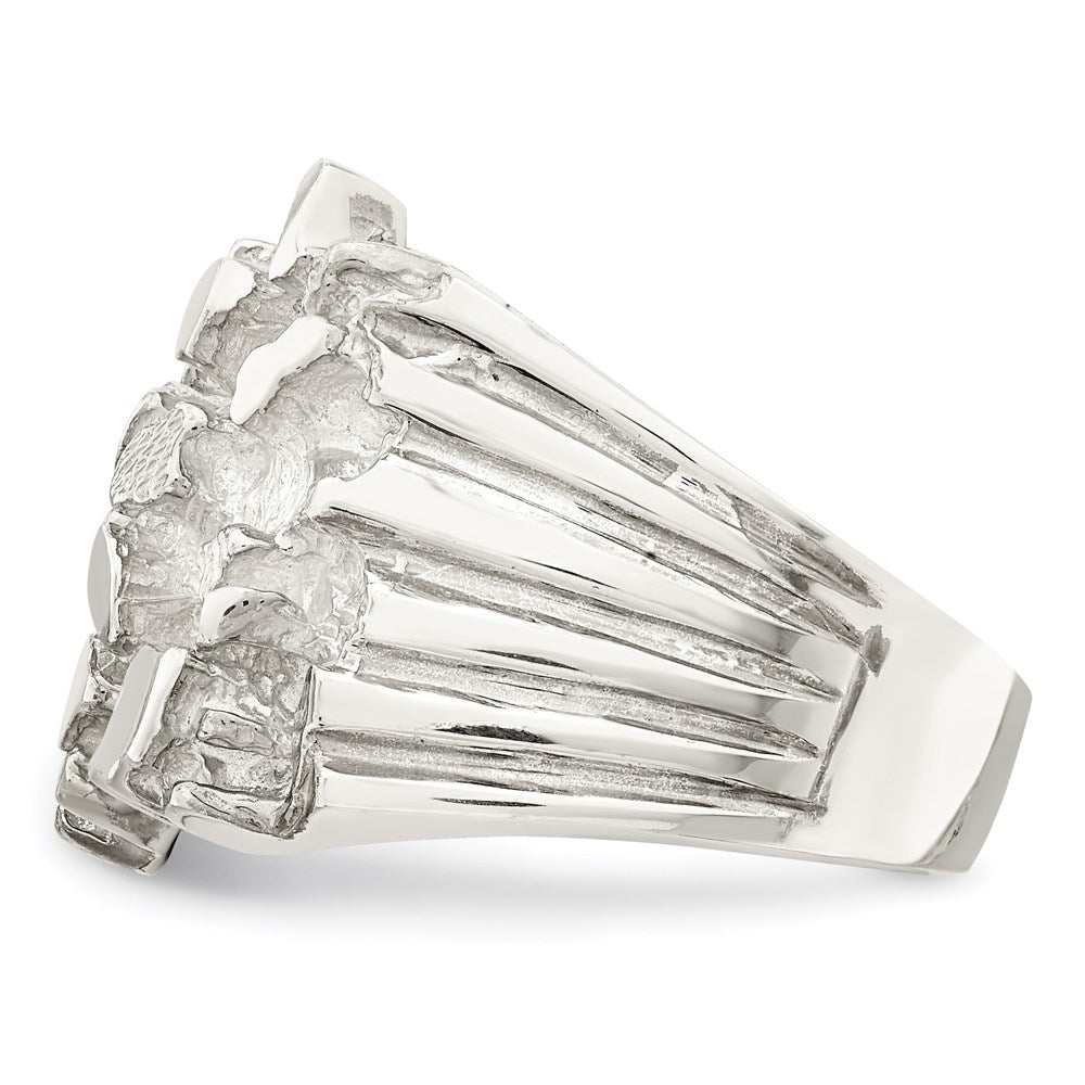 Sterling Silver Men's Nugget Ring (10.35 grams)