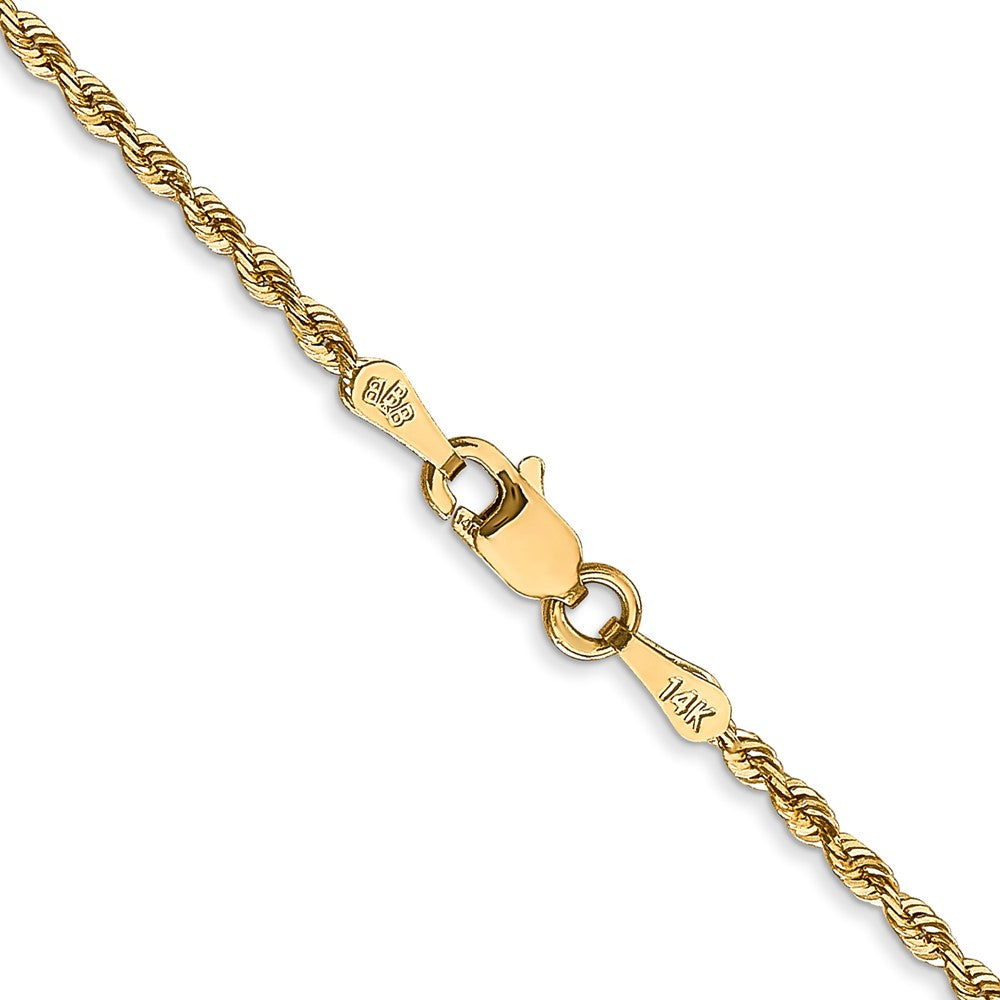 14k 1.85mm D/C Quadruple Rope Chain (3.18 grams)