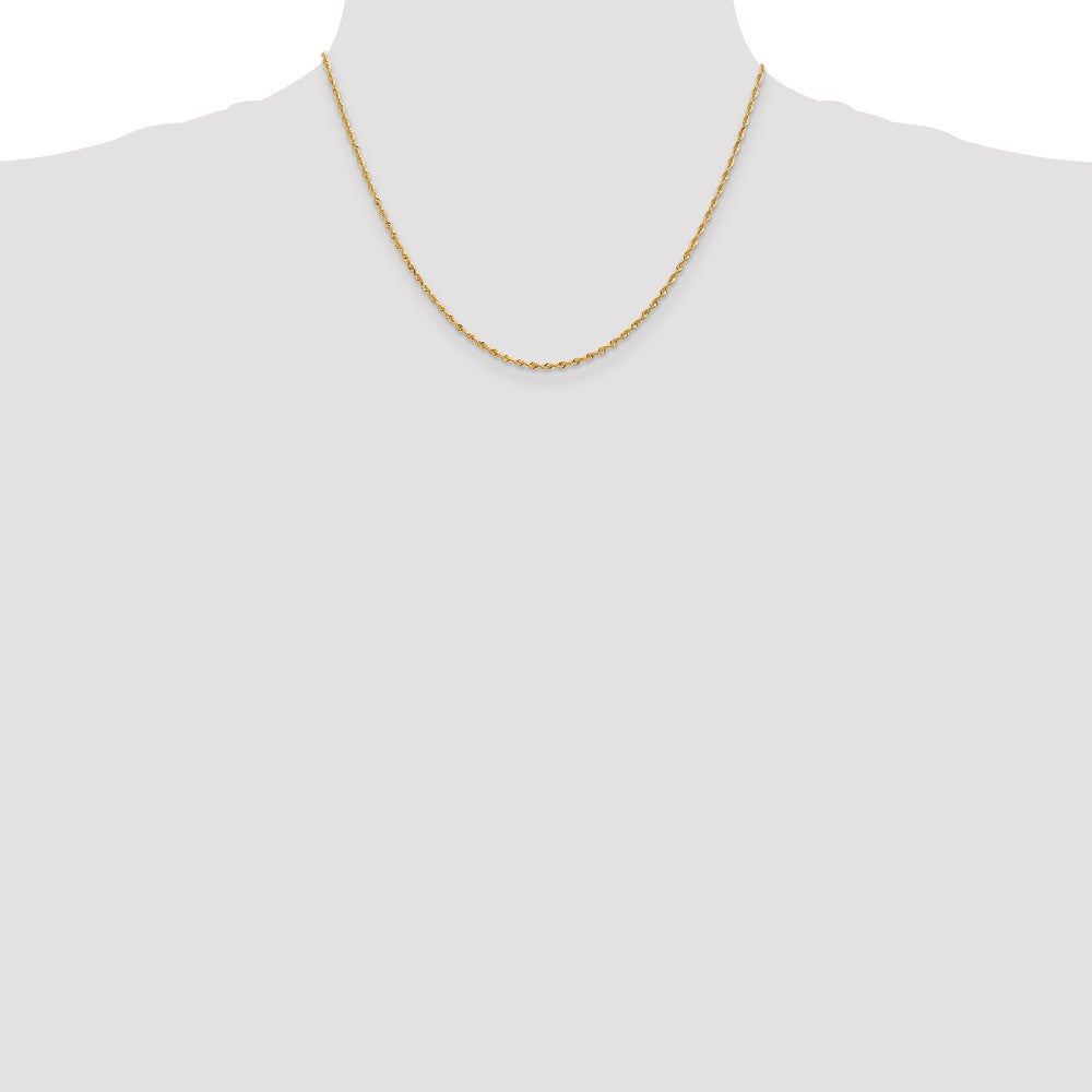 14k 1.85mm D/C Quadruple Rope Chain (3.18 grams)