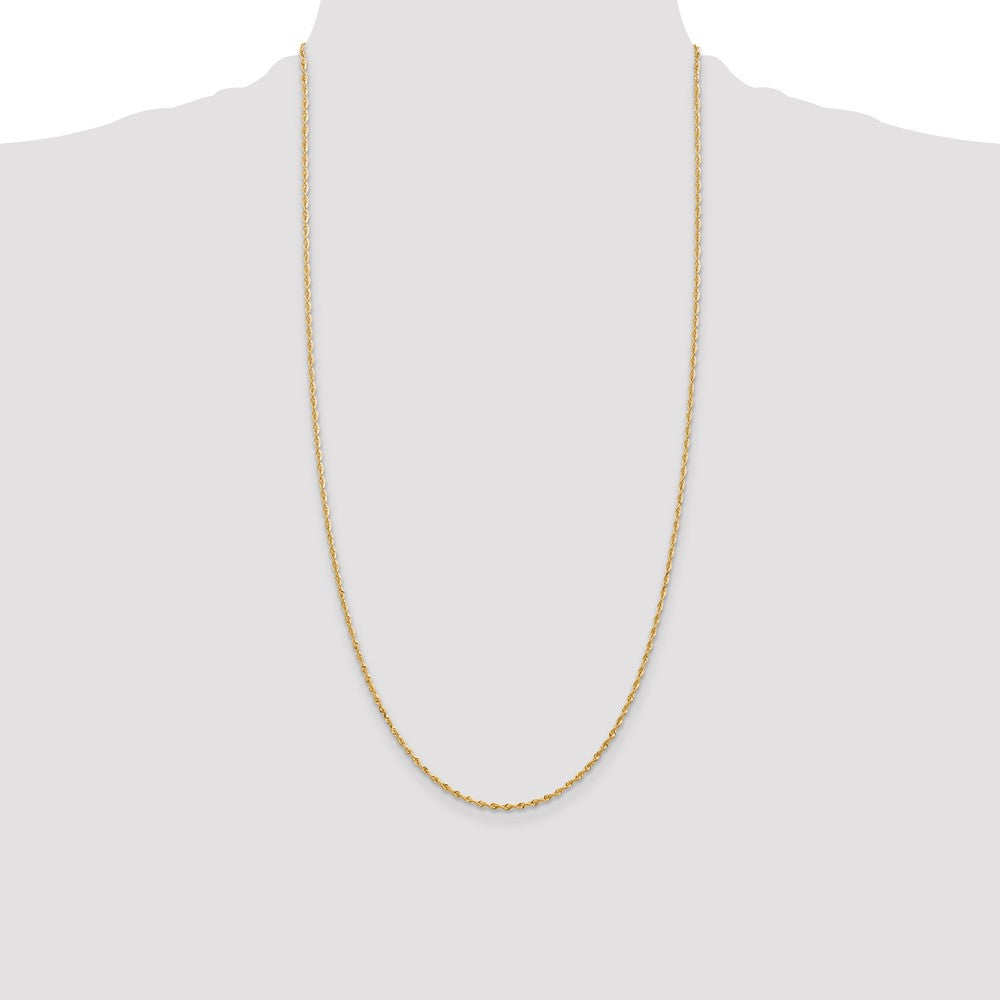 14k 1.85mm D/C Quadruple Rope Chain (3.18 grams)