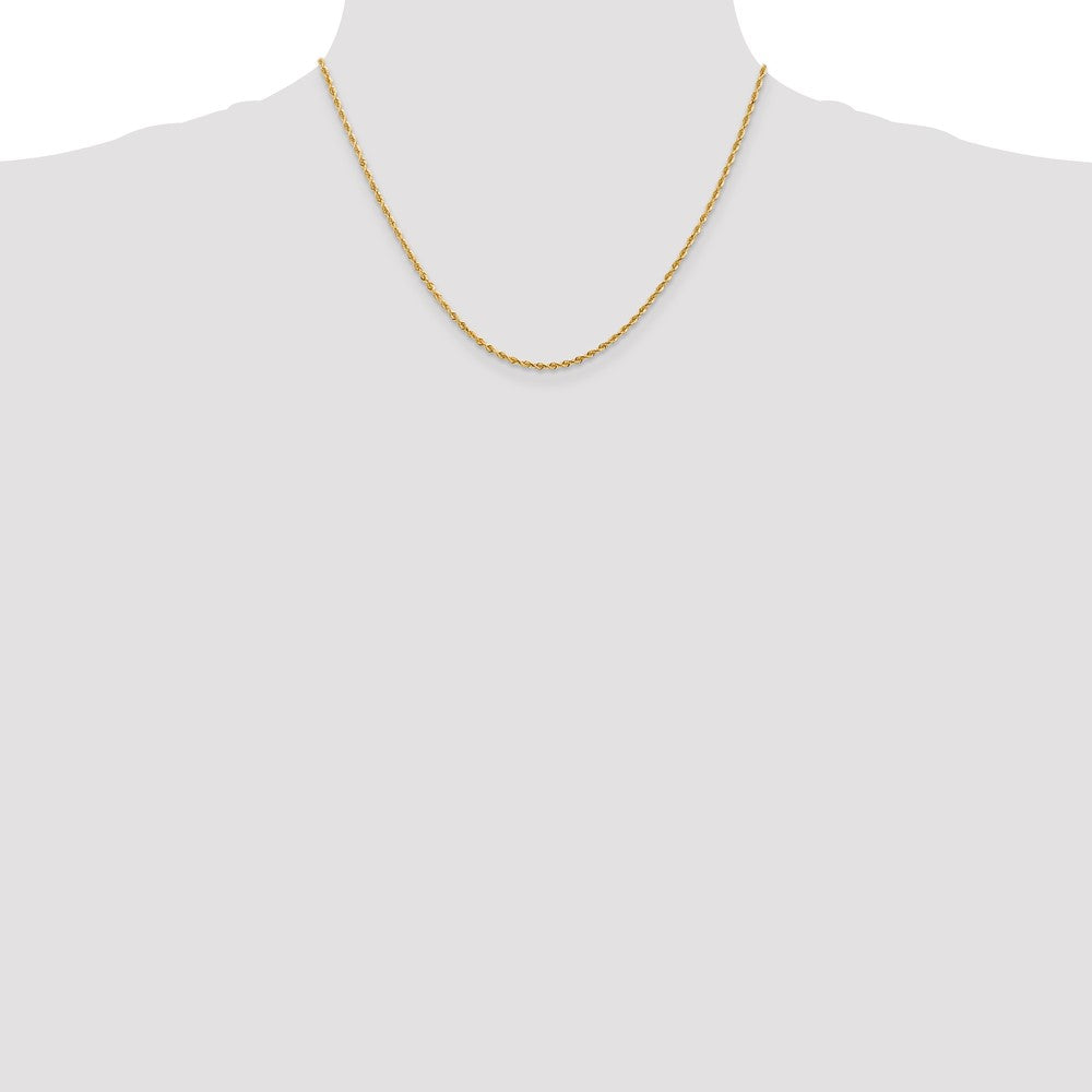 14k 2.00mm D/C Quadruple Rope Chain (4.43 grams)