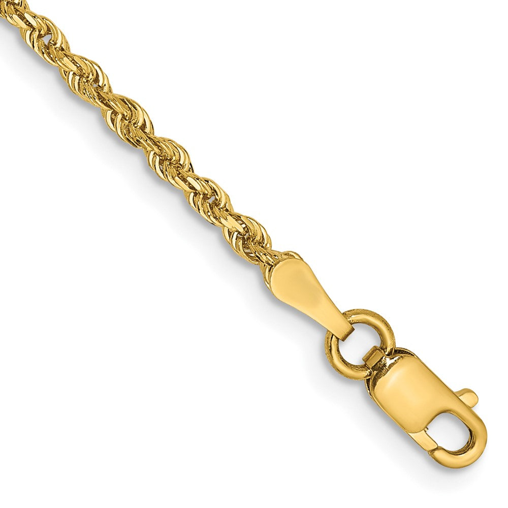 14k 2.00mm D/C Quadruple Rope Chain Bracelet (2.34 grams)