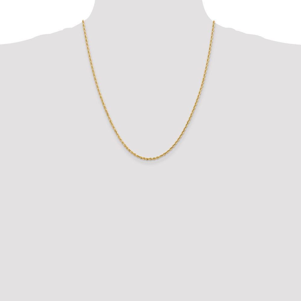 14k 2.25mm D/C Quadruple Rope Chain (6.05 grams)