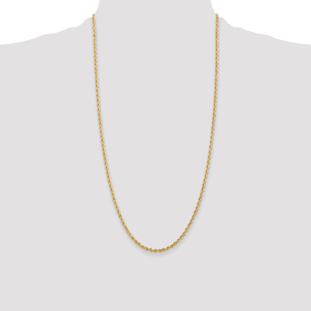14k 2.75mm D/C Quadruple Rope Chain (8.25 grams)