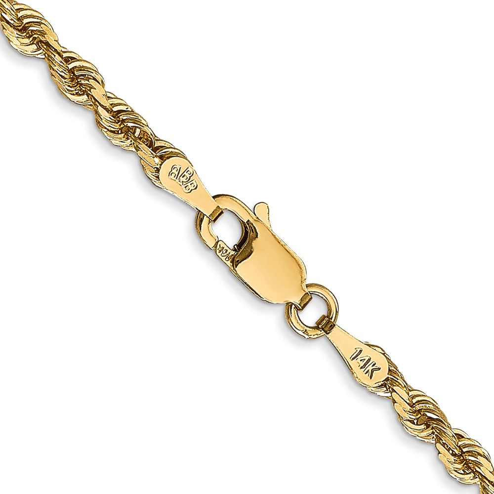 14k 3.0mm D/C Quadruple Rope Chain (9.84 grams)