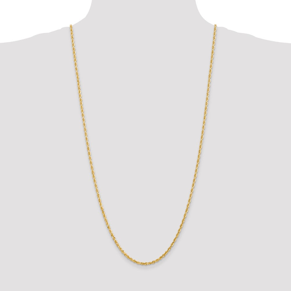 14k 3.0mm D/C Quadruple Rope Chain (9.84 grams)