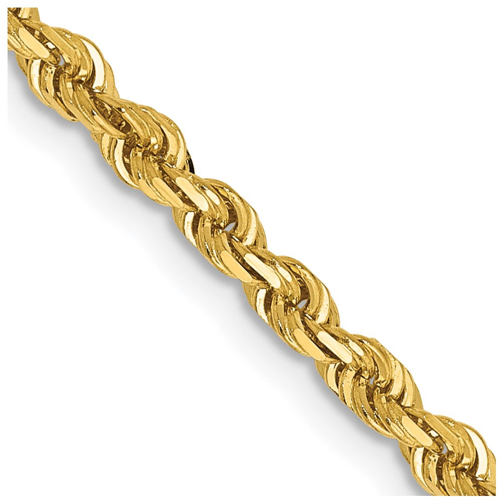 14k 3.0mm D/C Quadruple Rope Chain (9.84 grams)