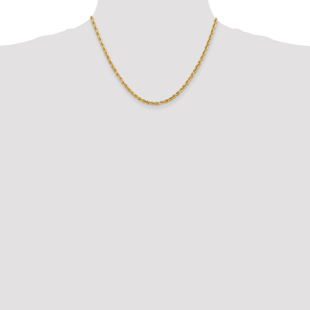 14k 3.35mm D/C Quadruple Rope Chain (14.83 grams)