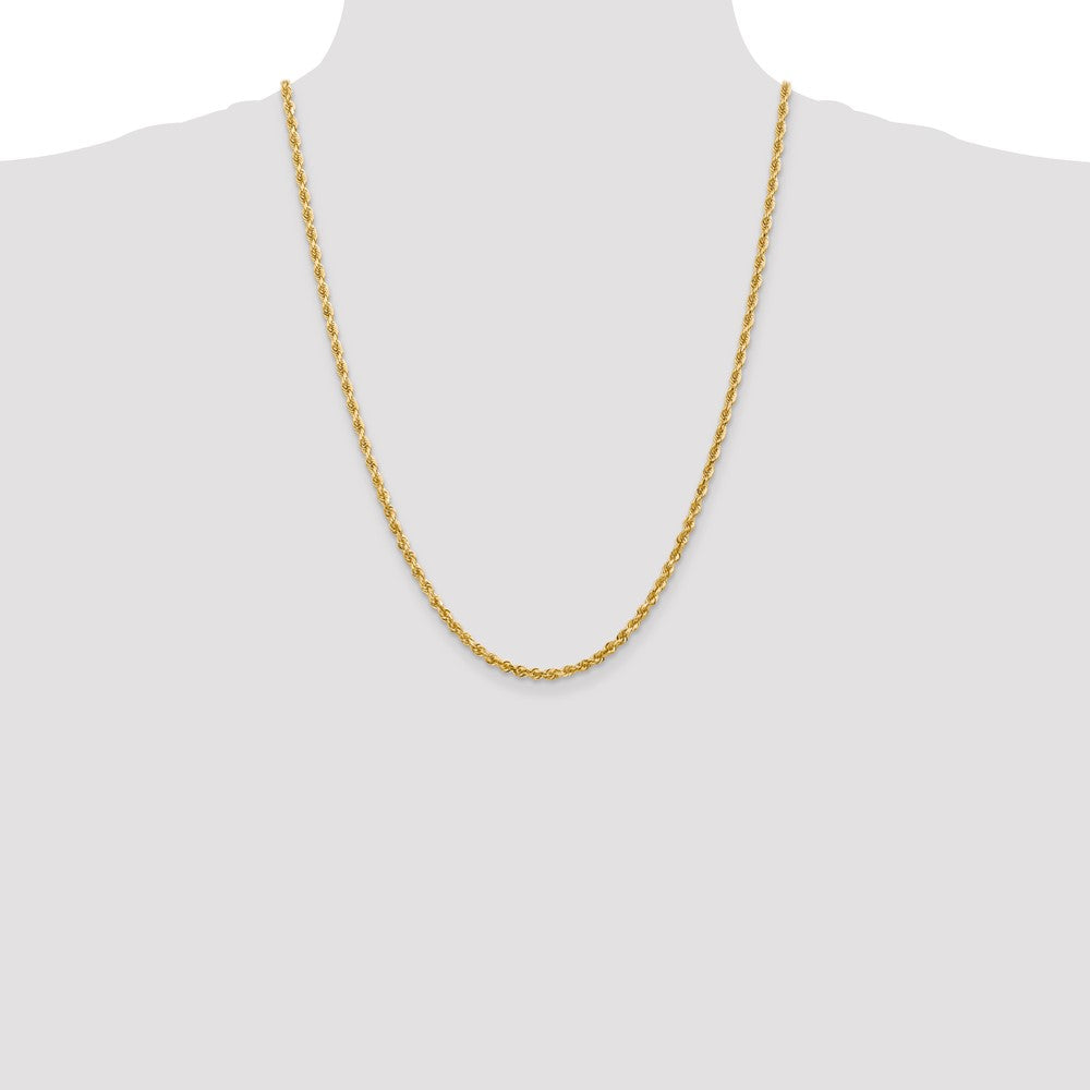 14k 3.35mm D/C Quadruple Rope Chain (14.83 grams)
