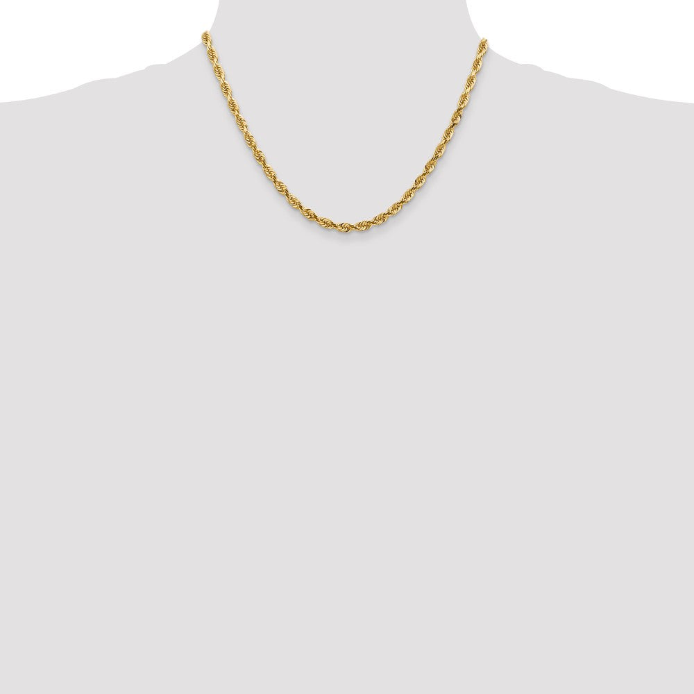 14k 4.5mm D/C Quadruple Rope Chain (24.58 grams)