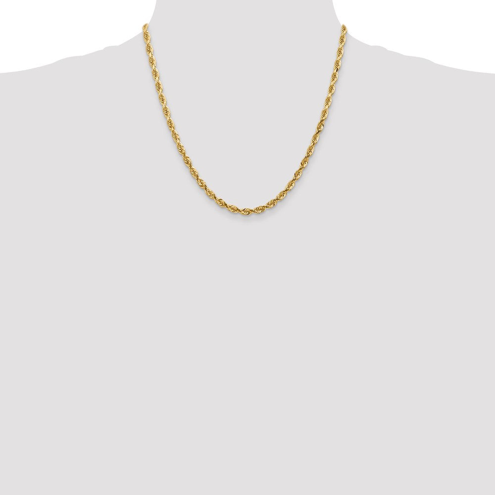 14k 4.5mm D/C Quadruple Rope Chain (24.58 grams)