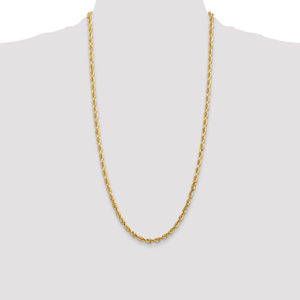 14k 4.5mm D/C Quadruple Rope Chain (24.58 grams)