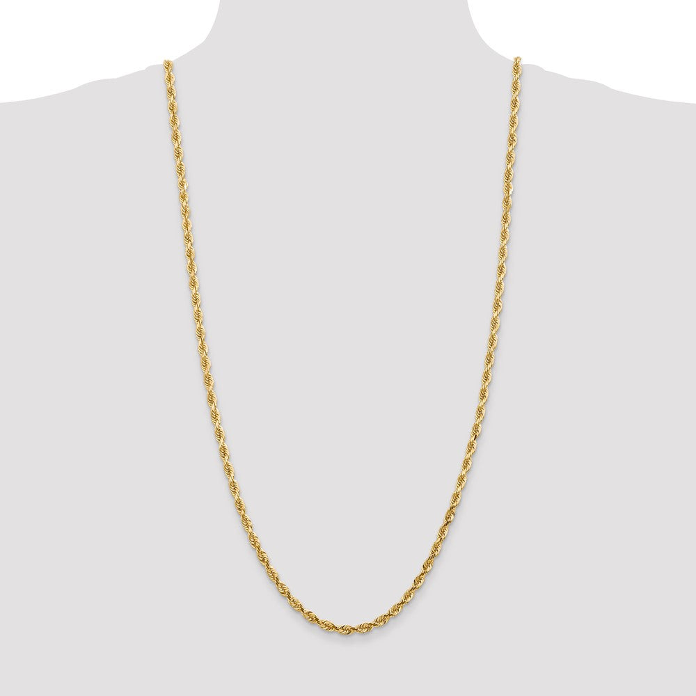 14k 4.5mm D/C Quadruple Rope Chain (24.58 grams)