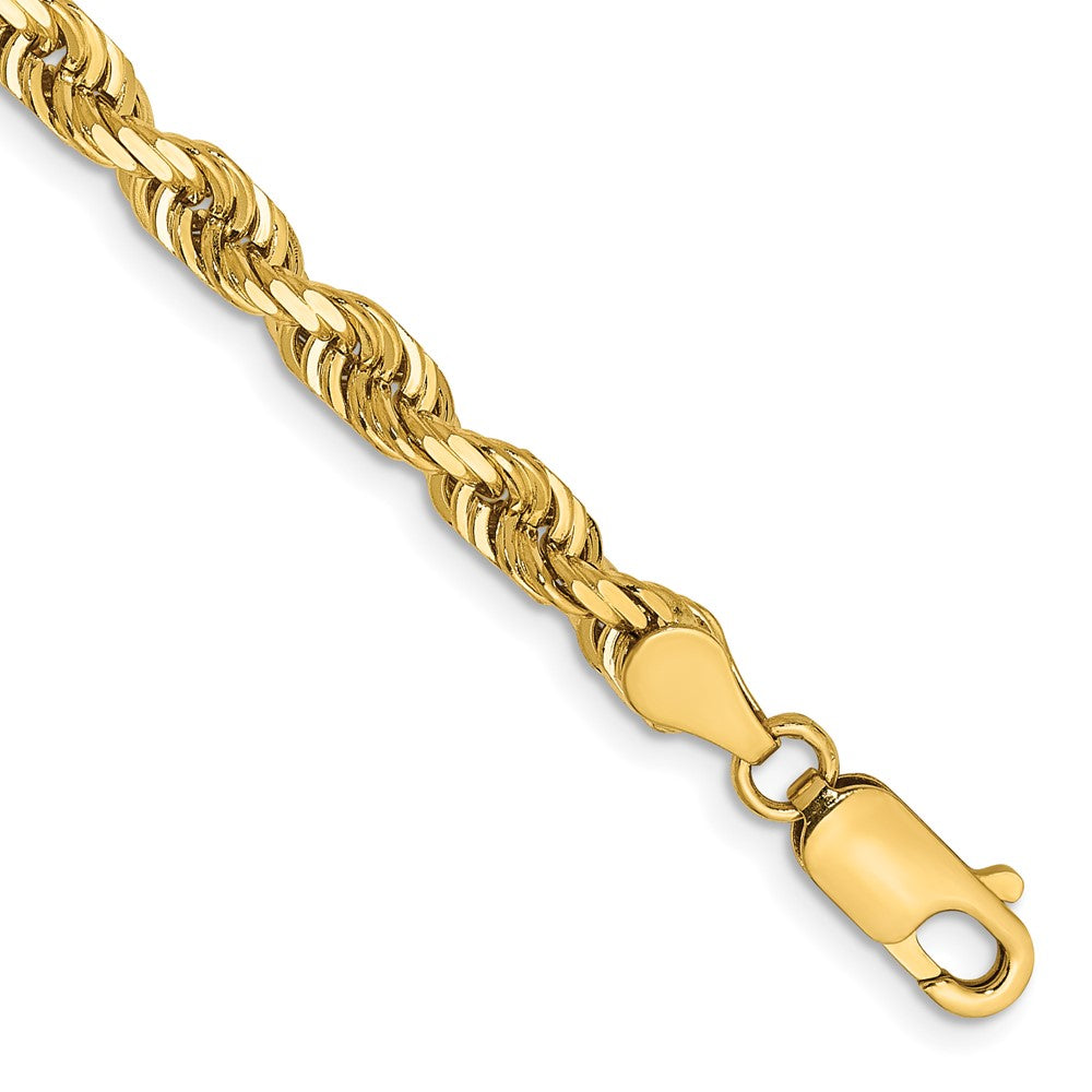 14k 4.5mm D/C Quadruple Rope Chain Bracelet (9.42 grams)