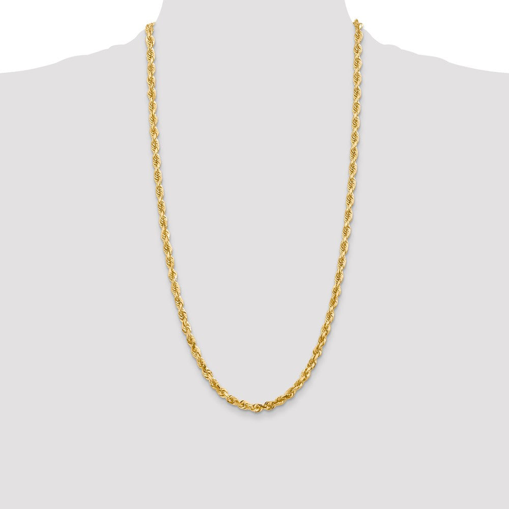 14k 5.0mm D/C Quadruple Rope Chain (34.36 grams)