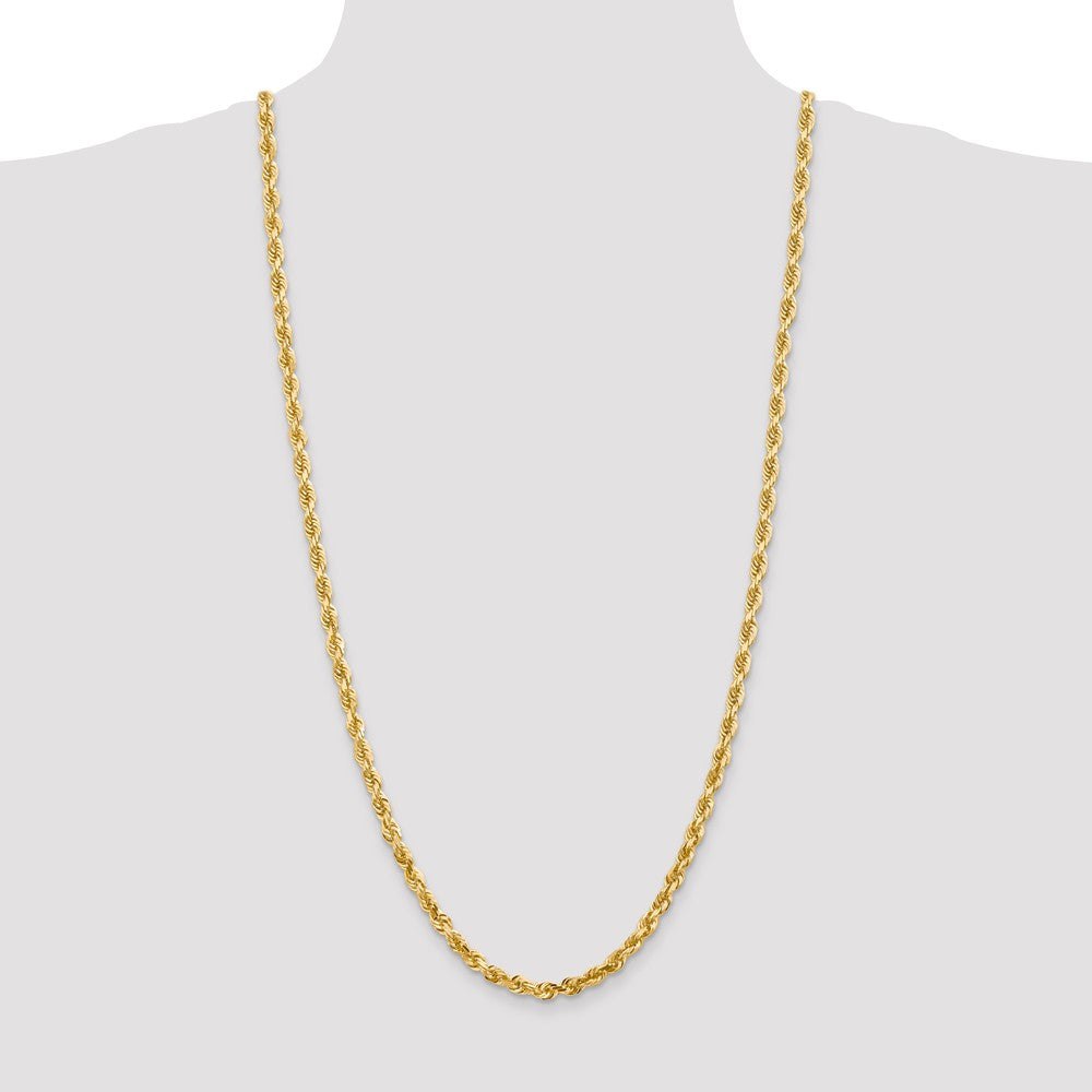 14k 5.0mm D/C Quadruple Rope Chain (34.36 grams)