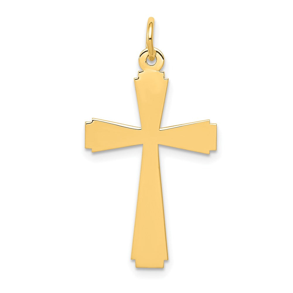 14k Yellow Gold 15 mm Cross Charm (0.6 grams)