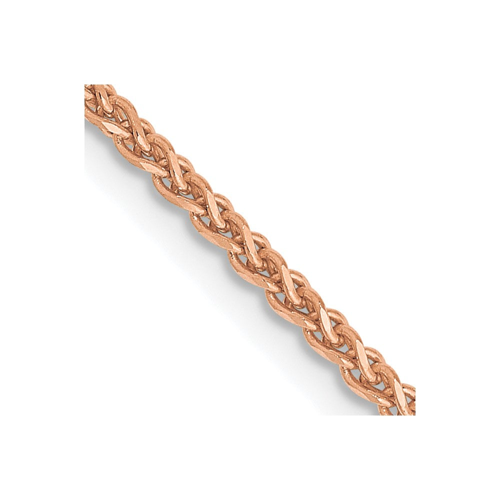 14k Rose Gold 1.7mm D/C Spiga Chain (4.53 grams)