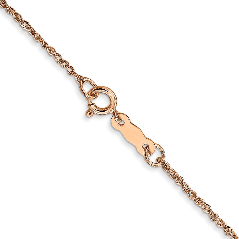 14K Rose Gold 1.1mm Ropa Chain (1.28 grams)