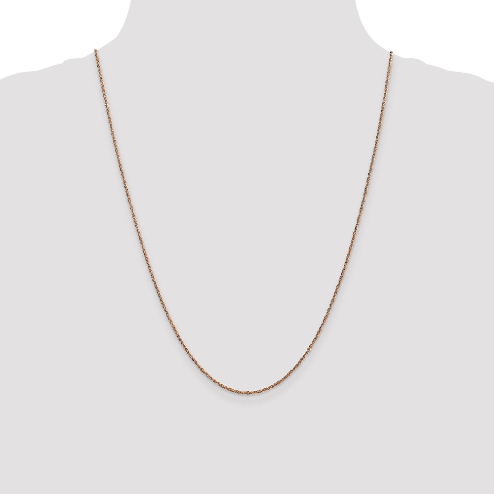 14K Rose Gold 1.7mm Ropa Chain (2.31 grams)