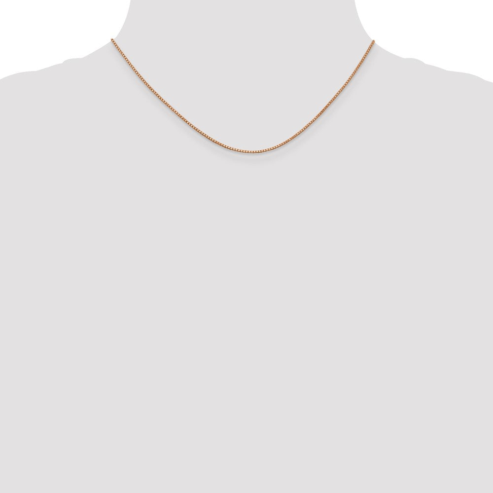 14k Rose Gold 1.0mm Box Chain (2.92 grams)