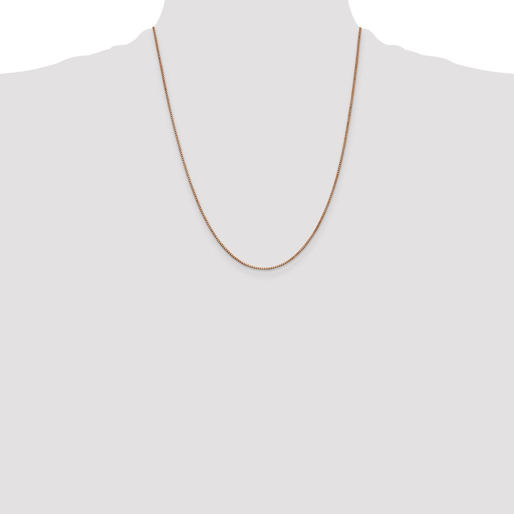 14k Rose Gold 1.0mm Box Chain (2.92 grams)