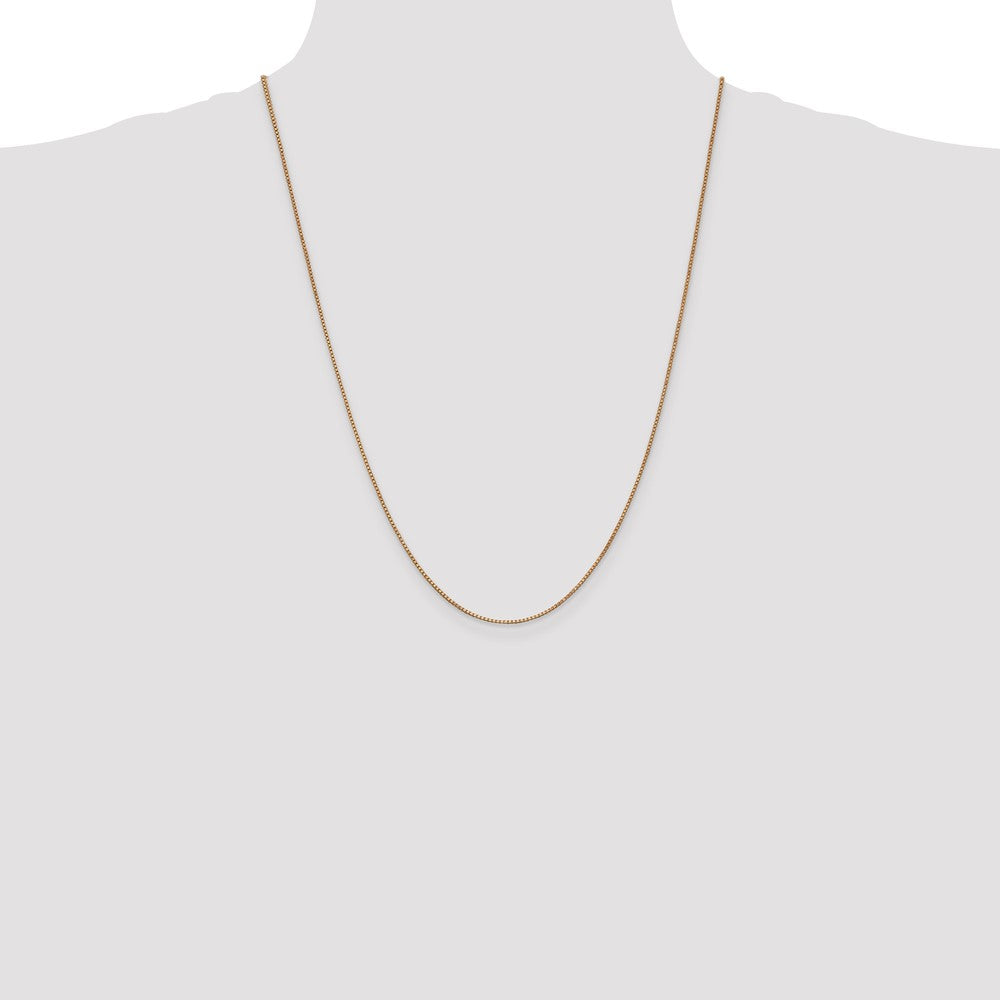 14k Rose Gold 1.0mm Box Chain (2.92 grams)