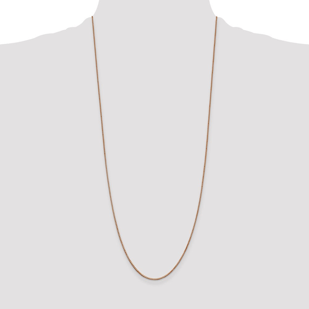 14k Rose Gold 1.0mm Box Chain (2.92 grams)