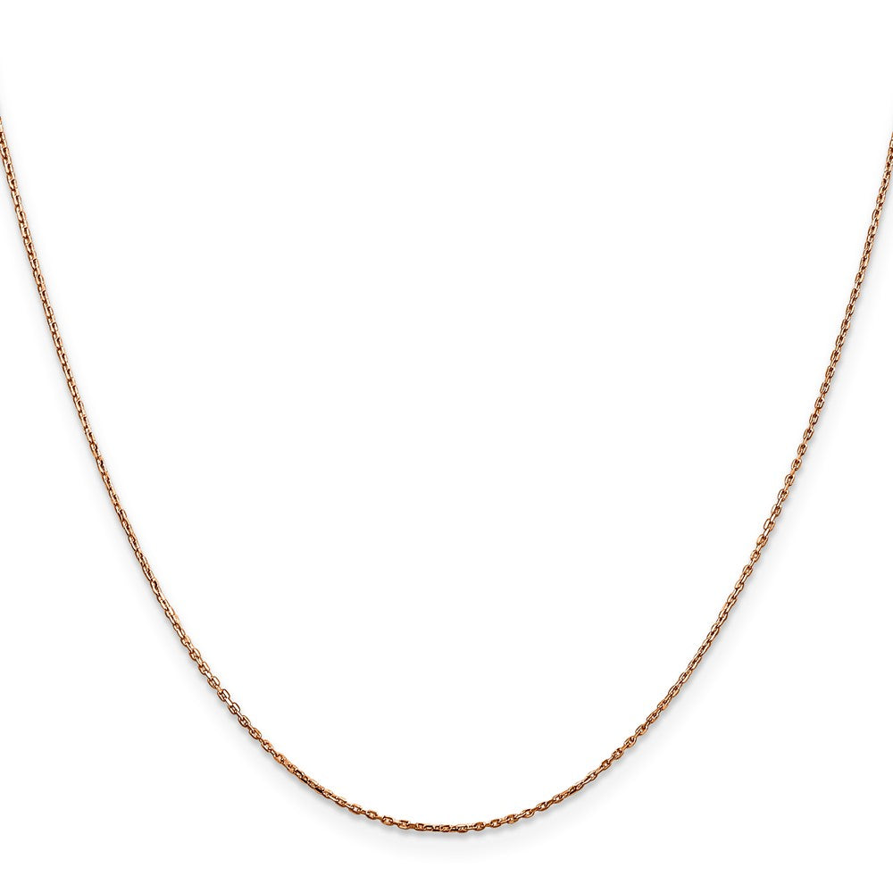14k Rose Gold .8mm D/C Cable Chain (1.09 grams)