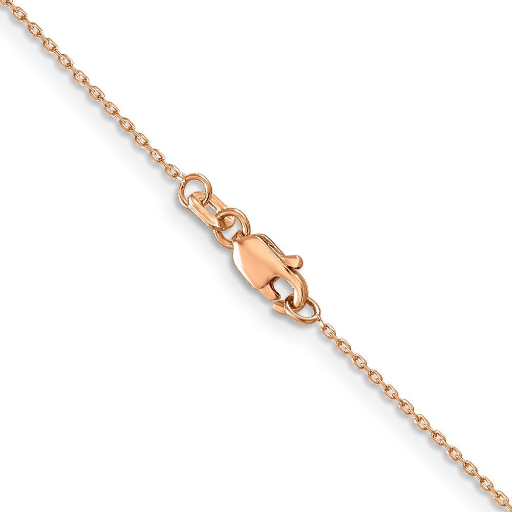 14k Rose Gold .8mm D/C Cable Chain (1.09 grams)