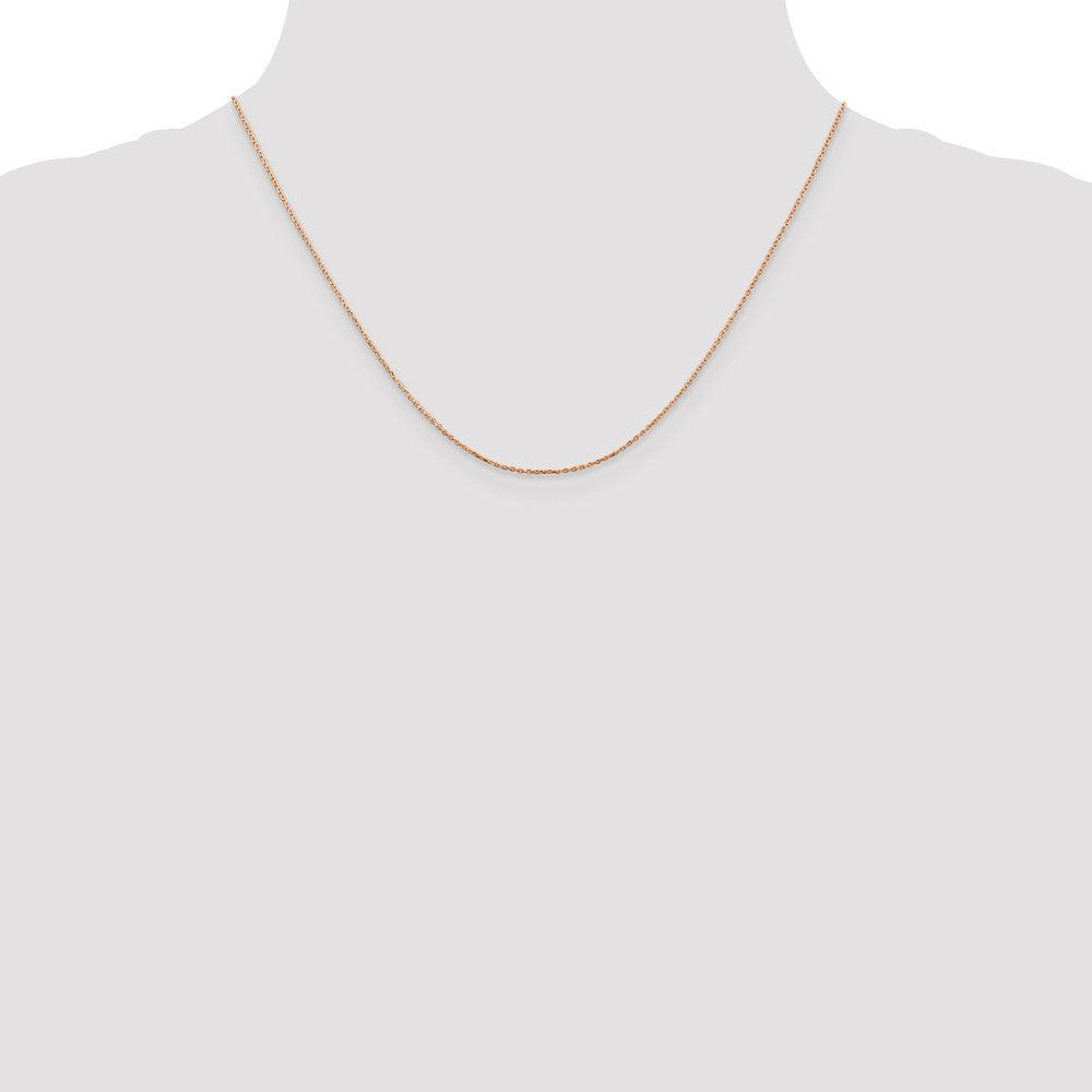 14k Rose Gold .8mm D/C Cable Chain (1.09 grams)
