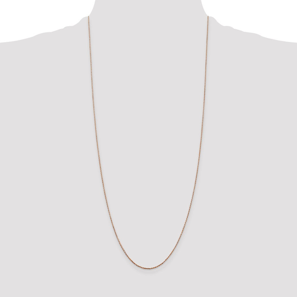 14k Rose Gold .8mm D/C Cable Chain (1.09 grams)