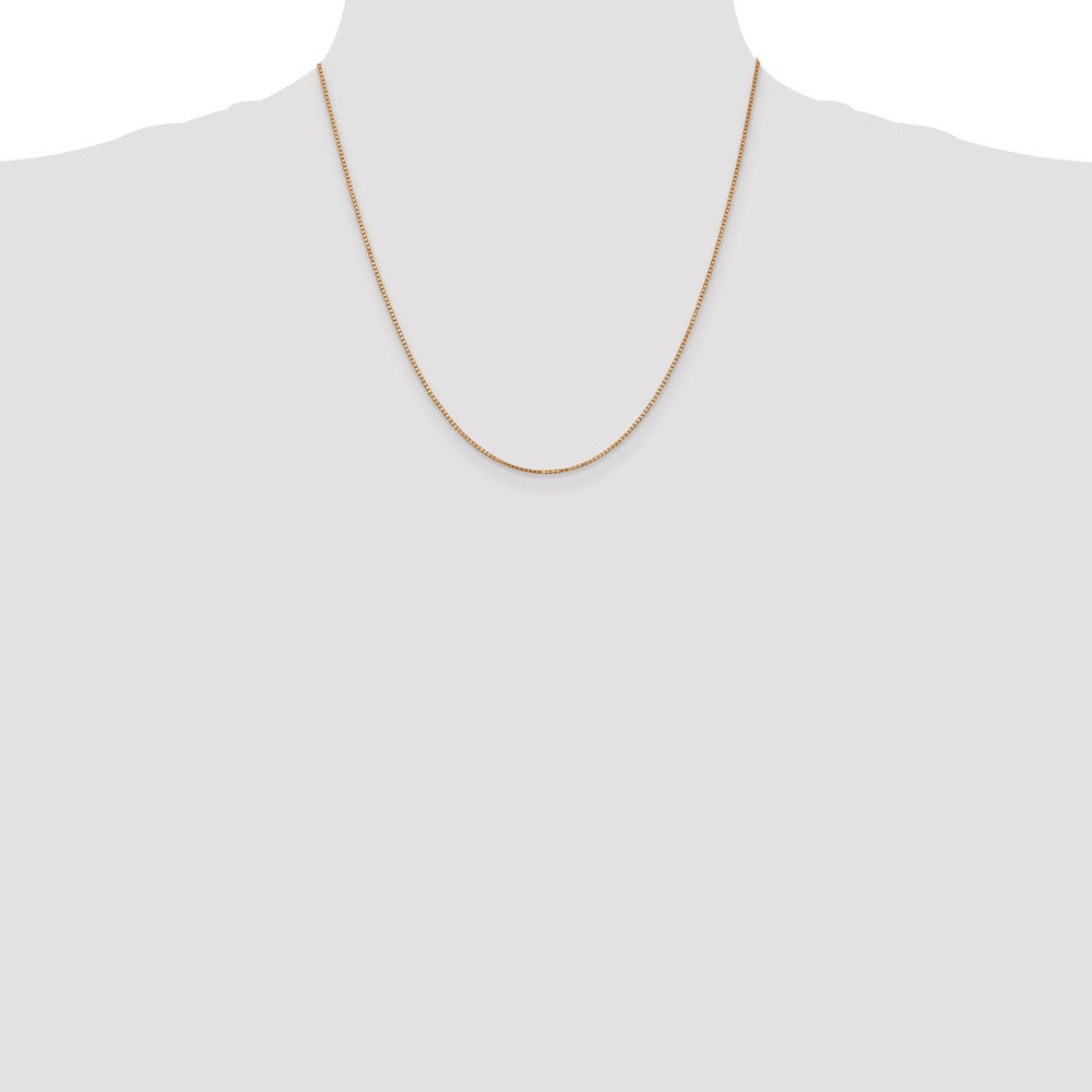 14k Rose Gold 1.10mm Box Chain (3.71 grams)
